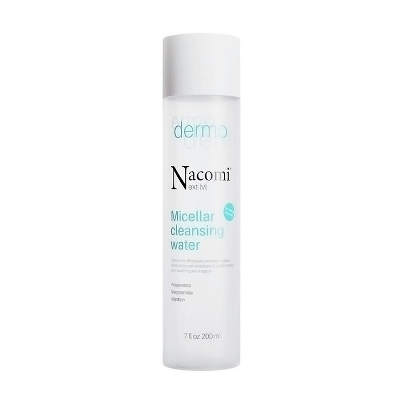 Очищувальна міцелярна вода для обличчя Nacomi Next Level Dermo Micellar Cleansing Water для сухої та чутливої шкіри, 200 мл