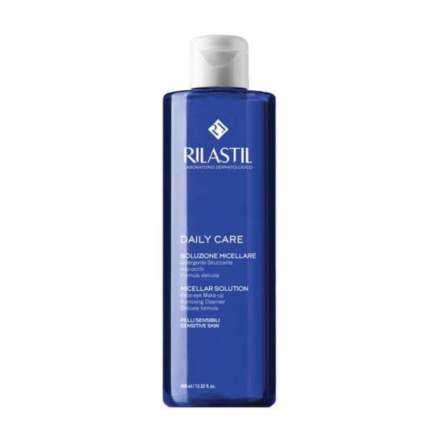 Очищувальна міцелярна вода для обличчя та очей Rilastil Daily Care Soluzione Micellare, 400 мл